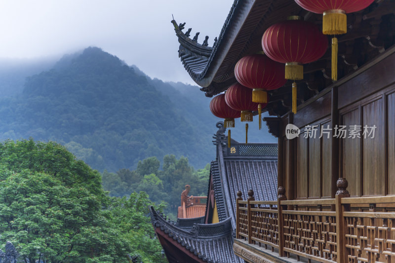 杭州飞来峰景区上天竺法喜禅寺古建筑