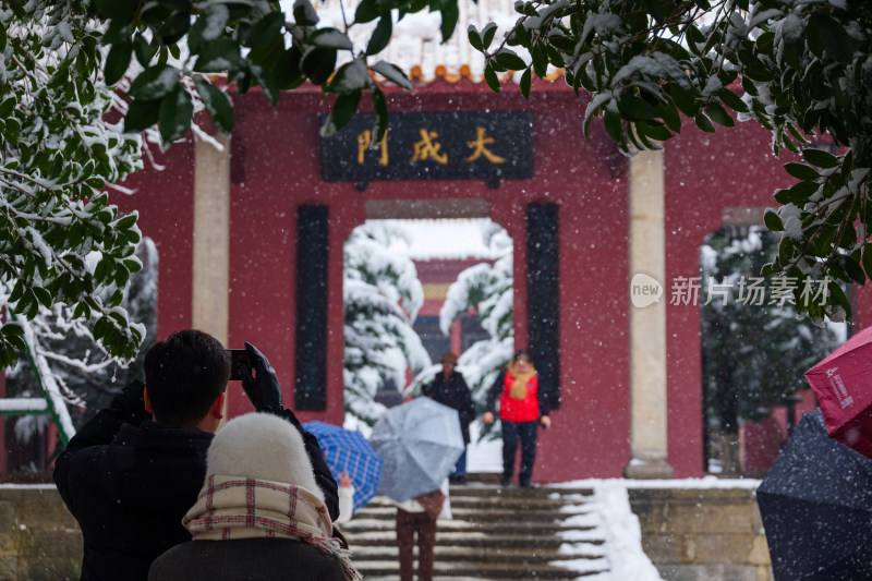 湖南大学雪景