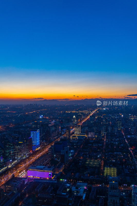 北京城市风光夜景