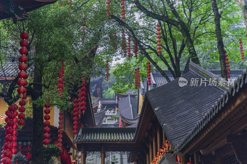 杭州飞来峰景区上天竺法喜禅寺古建筑