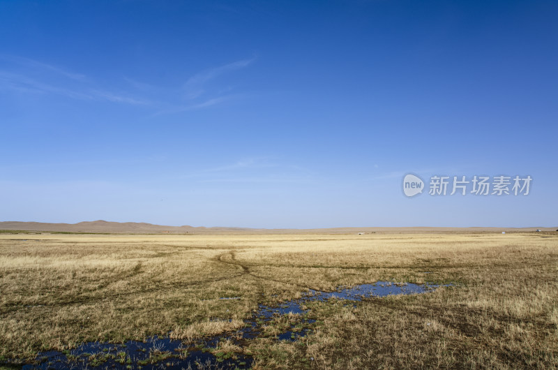 内蒙古锡林浩特锡林九曲景区草原秋色