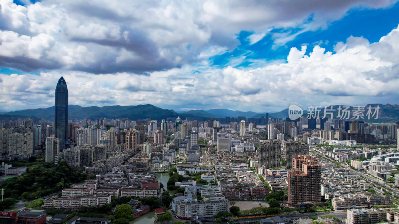 浙江温州城市风光航拍