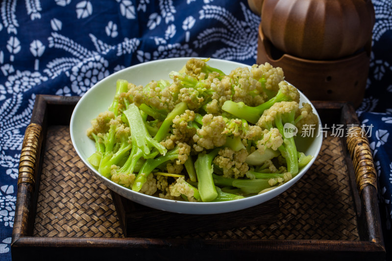 中式美食炒菜西蓝花