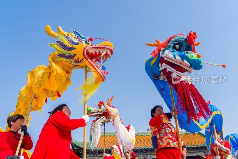 节日喜庆舞龙传统文化龙元素