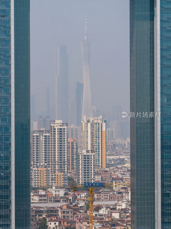 中国城市未来之窗广州之窗眺望广州塔CBD