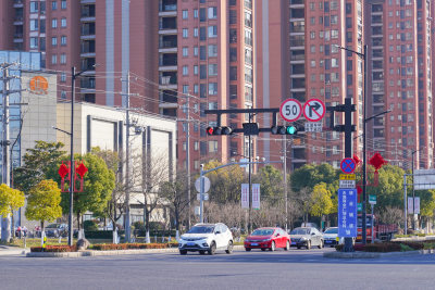 城市里的新春氛围