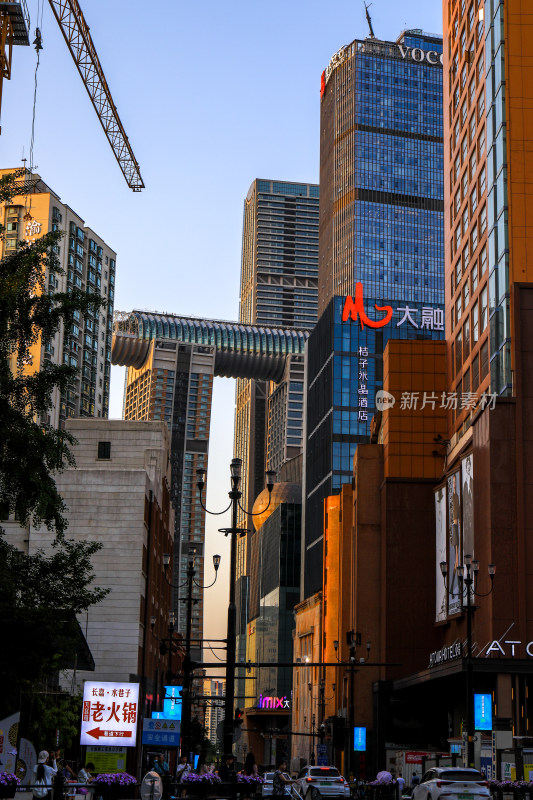 重庆城市生活街道建筑景点