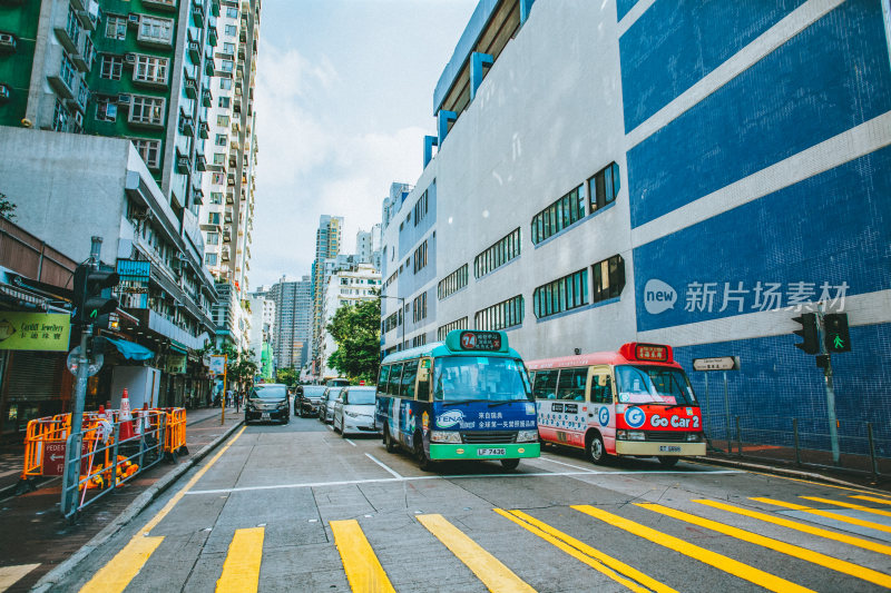 香港九龙城区城市风光