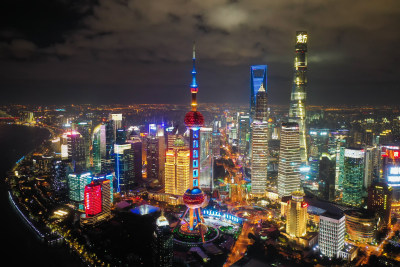 上海陆家嘴城市夜景