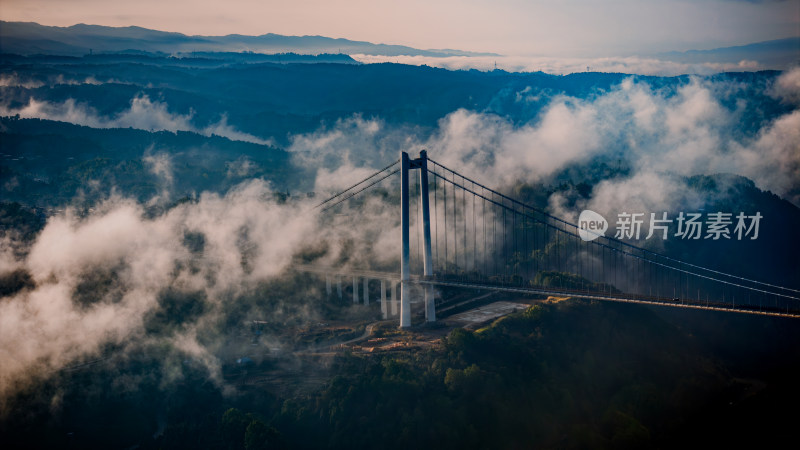 超级工程龙江大桥全景