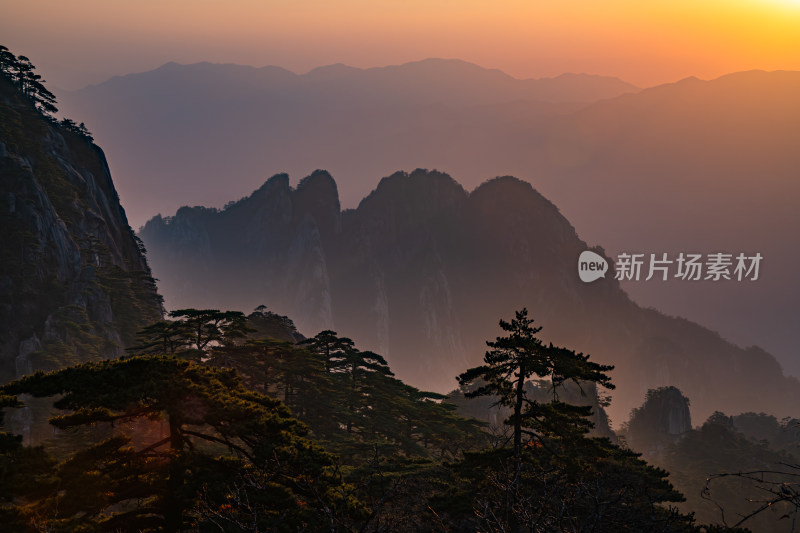 安徽黄山风景区自然风光