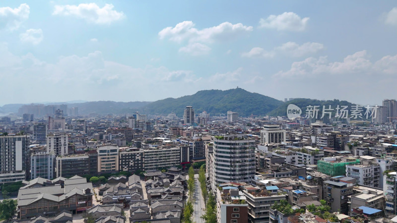 航拍四川宜宾合江门广场摄影图