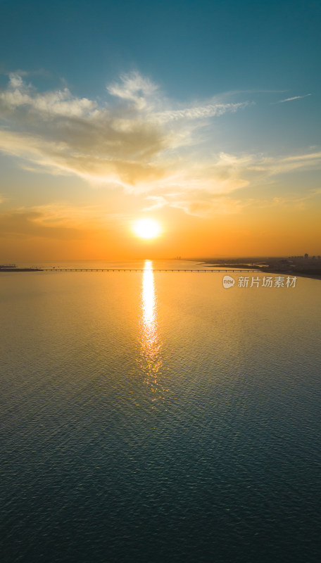 大海天空日出自然风景