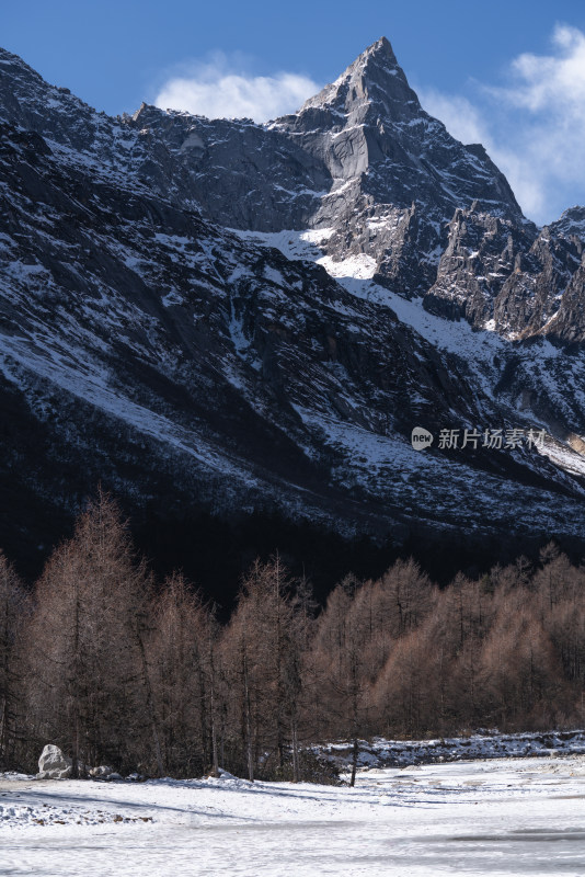 冬天的四川毕棚沟风景