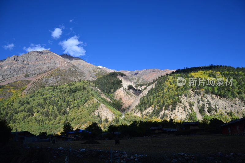 米堆冰川，然乌湖风景