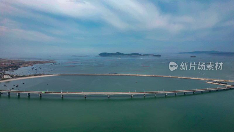 海上岛屿大海海洋山东烟台长岛航拍图