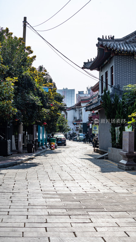 济宁竹竿巷中式风格街道景象景观