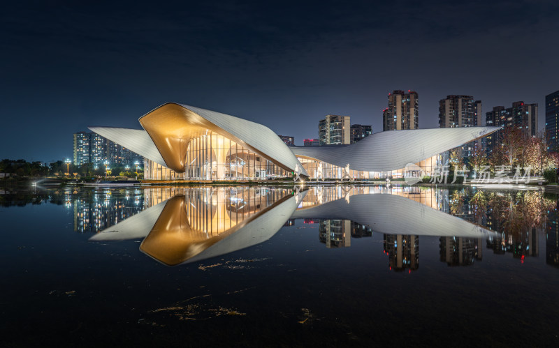 成都天府艺术公园成都夜景