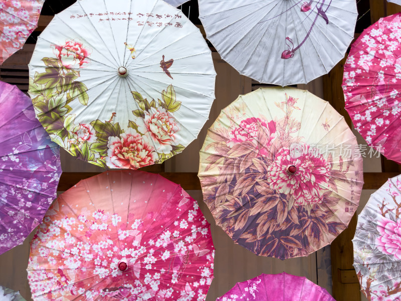 彩色装饰雨伞