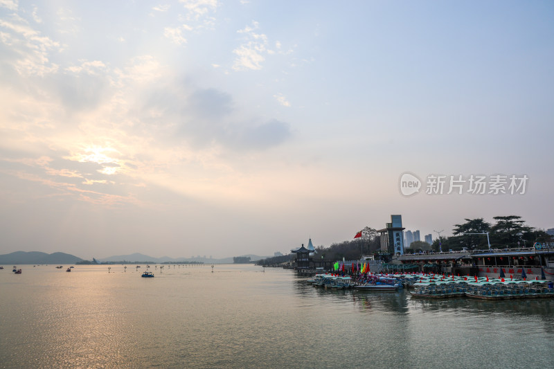 徐州云龙湖落日晚霞美景