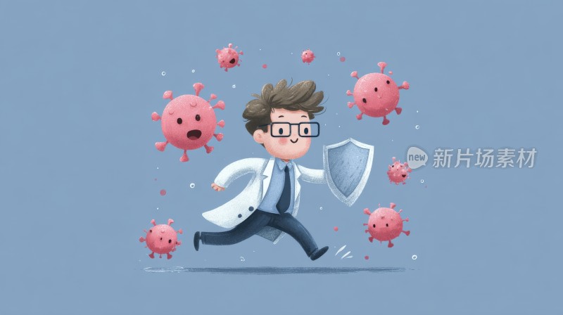 卡通医生防护病毒
