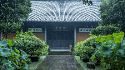 天台山千年古刹国清寺风景