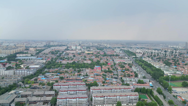 航拍山东潍坊青州古城5A景区