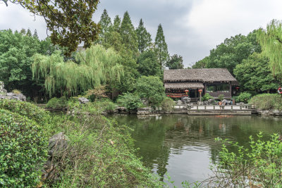 绍兴沈园中式园林风景