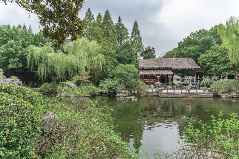 绍兴沈园中式园林风景