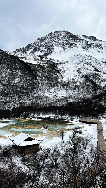 四川黄龙景区的冬天