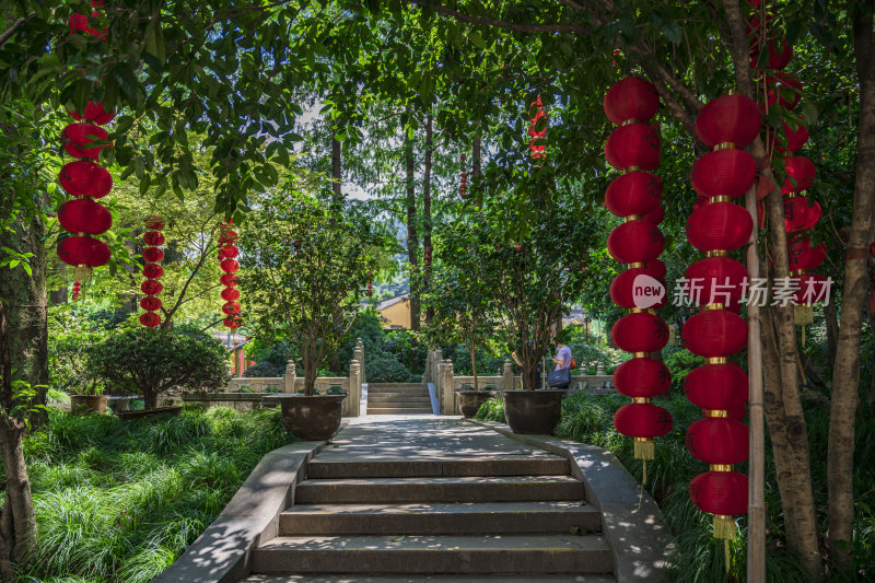 杭州飞来峰景区上天竺法喜禅寺古建筑