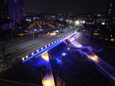 广东东莞：清溪河沿岸夜景