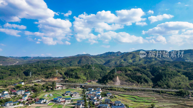 祖国壮丽山河丘陵山川航拍