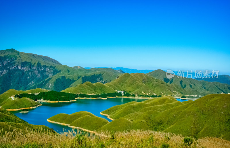 广西桂林全州天湖旅游景区山景湖泊自然风光