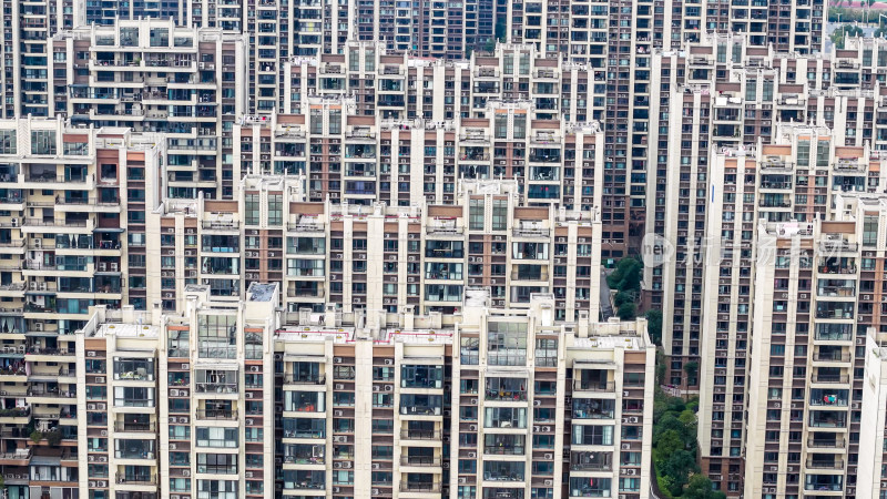 高层住宅小区全景