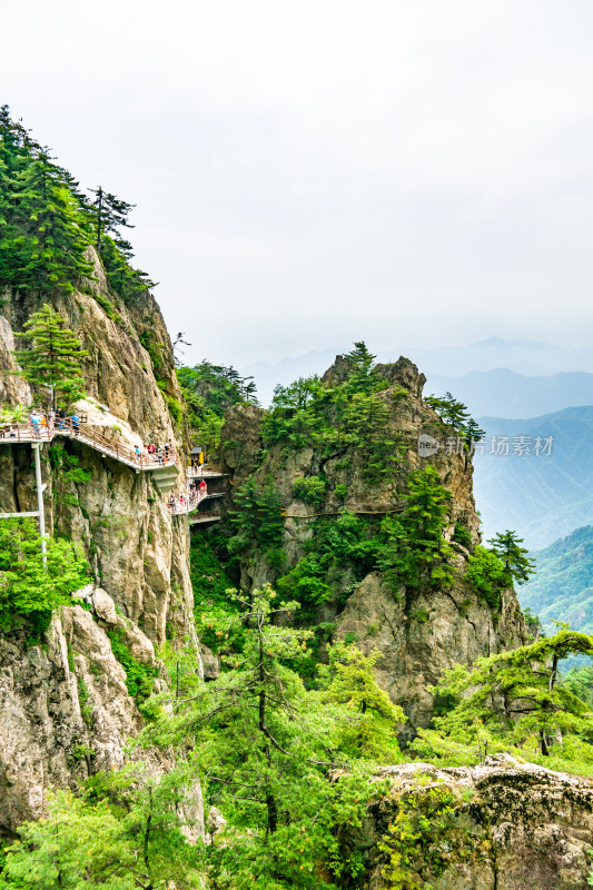 河南洛阳市栾川县5A景区老君山十里画廊景观