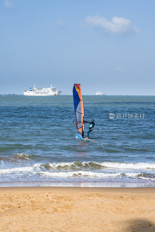 中国海南省国家帆船训练基地的海