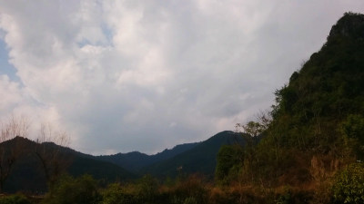 桂林山脉蓝天自然风景
