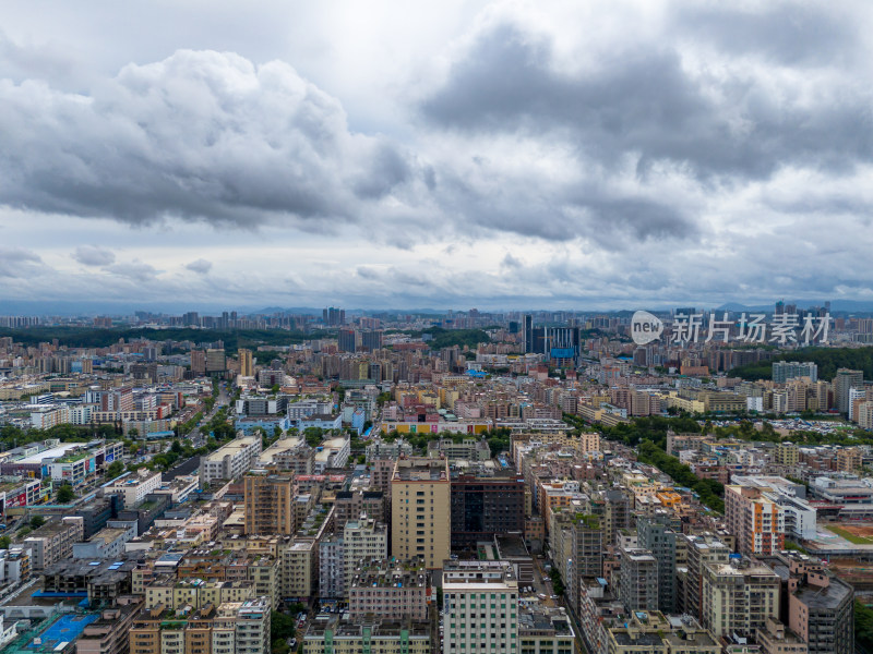 深圳龙岗城市风光航拍图