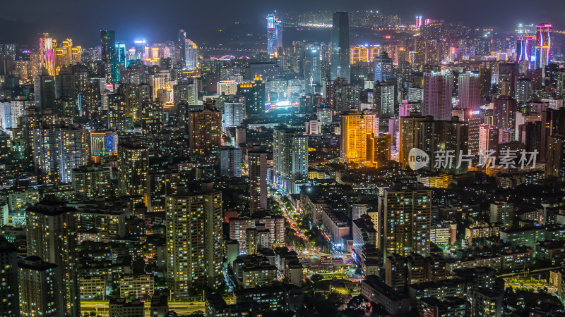 中国甘肃兰州城市夜景