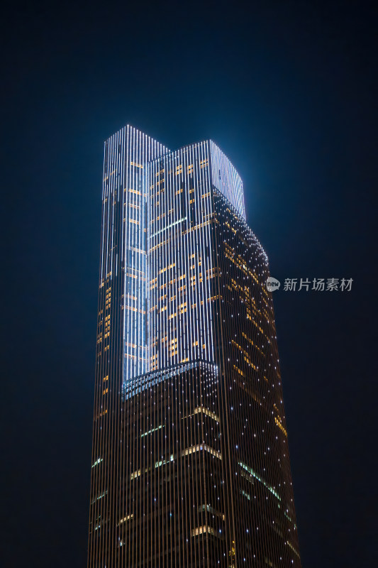 广东广州大剧院夜景城市建筑摩天大楼景观