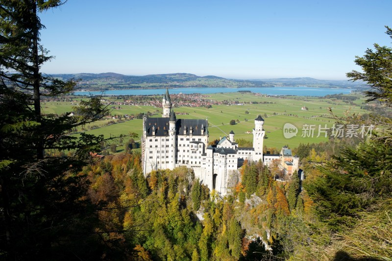 德国南部菲森(Fussen)旧天鹅堡(Schloss  Hohenschwangau)