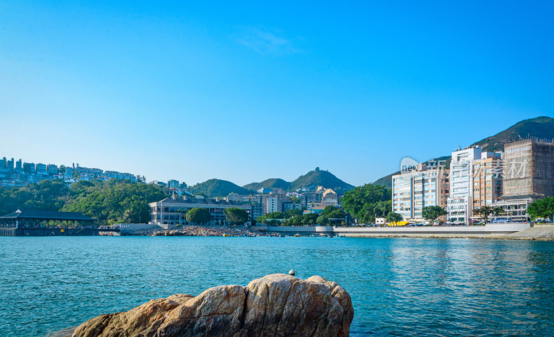 香港赤柱海湾海港码头海景风光