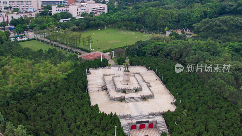 广东中山城市风光航拍