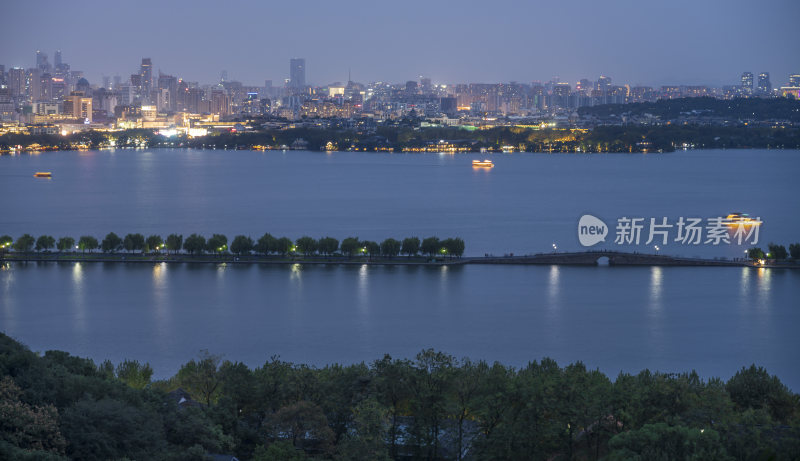 杭州西湖夜景