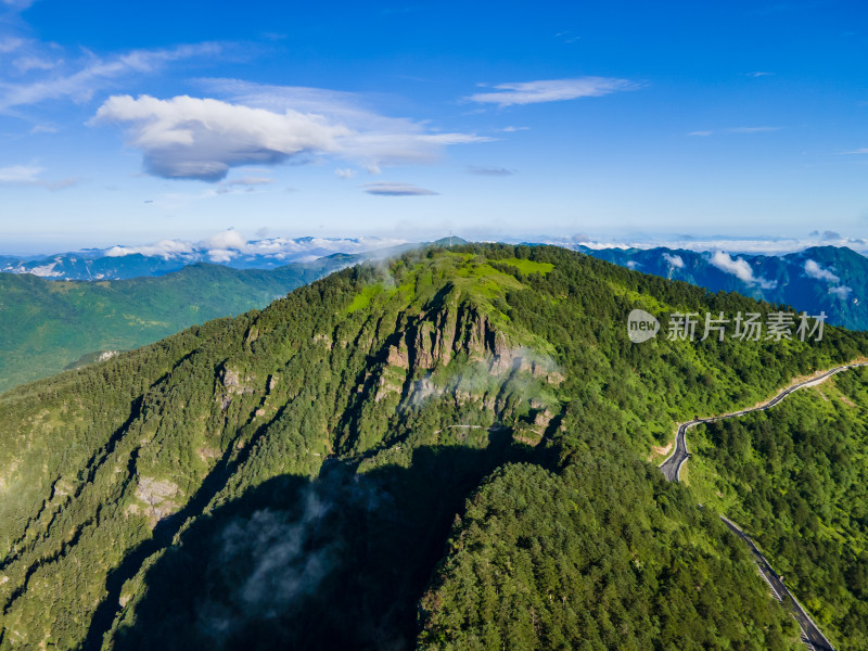 祖国大好河山湖北神农架 A景区航拍摄影图