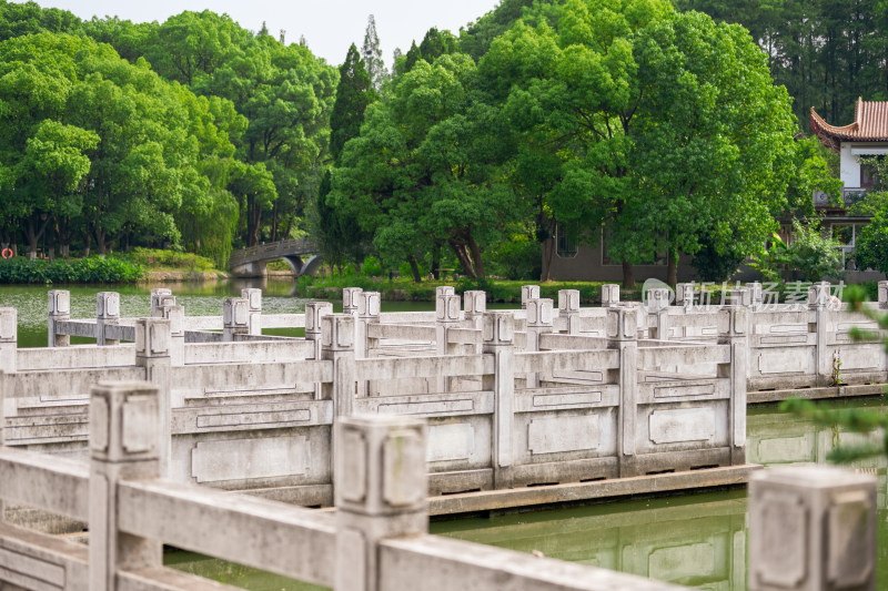 武汉市青山公园园林景观风光