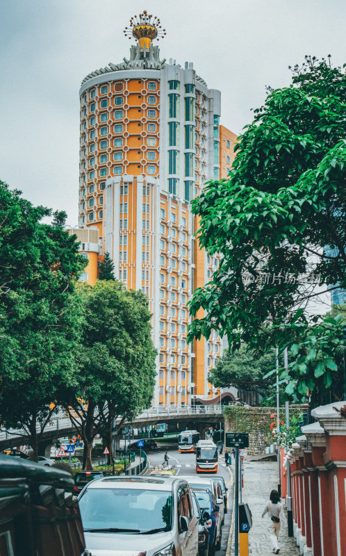 澳门半岛老城区城市风光