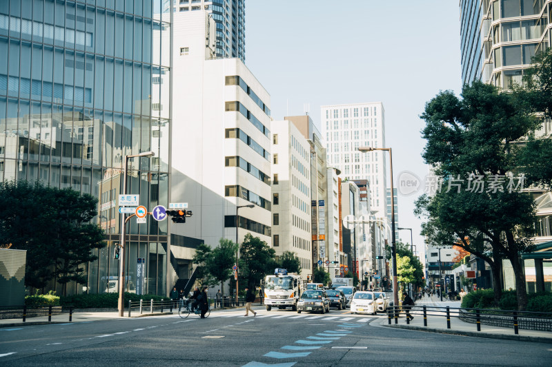 日本大阪市区主干道