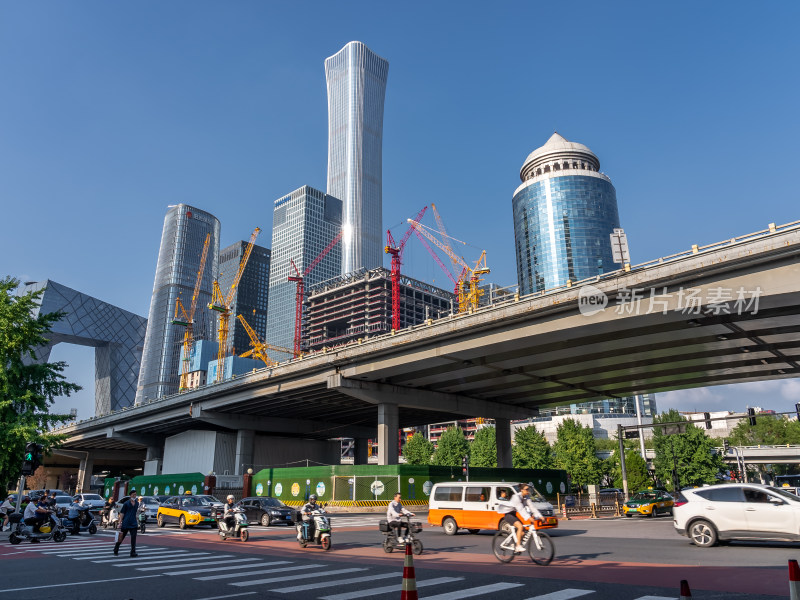 北京朝阳区国贸CBD建筑群